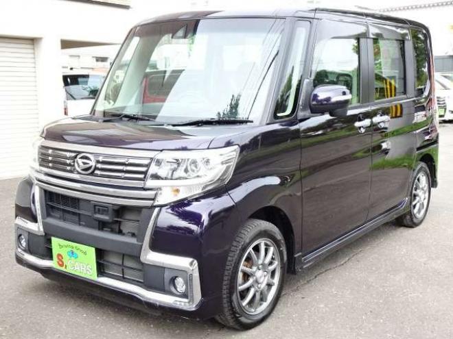 タントカスタム X トップエディション SAII 4WD　本州車　保証1年/走行距離無制限　4WD　パワースライドドア　純正8型ナビ　地デジ　Bluetooth接続　バックカメラ　スマートアシスト　衝突軽減　レーンキープアシスト　LEDヘッドライト　ETC　ハーフレザーシート 660