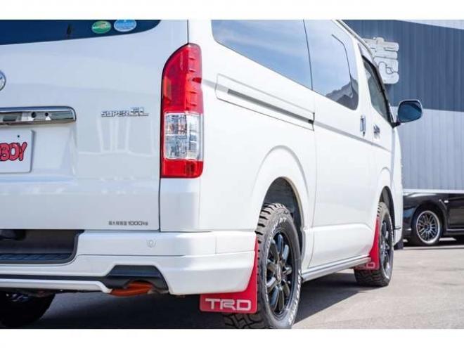 レジアスエース2.8 スーパーGL ダークプライムII ロングボディ ディーゼルターボ 4WD　バン　TRDバンパー&アルパインBIG-X11インチ　リアヒーター&クーラー　プッシュスタート　スマートキー　　両側スライドドア　ドラレコ　ETC　車線逸脱防止　横滑り防止装置　電動格納ミラー　ベッドキッド 2800