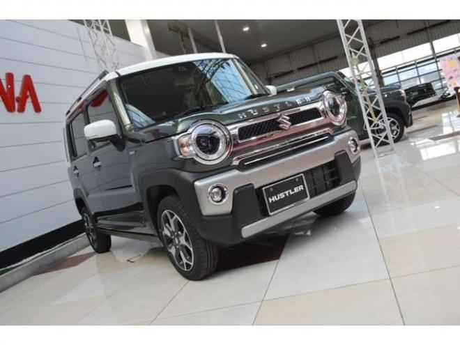 ハスラーJスタイル ターボ 4WD　ワンオーナー特別仕様車ハイブリッド車4WDターボセーフティサポート搭載デュアルカメラブレーキサポート後退時ブレーキサポート横滑り防止装置アダプティブクルーズコントロールSDナビTVバックカメラLED 660