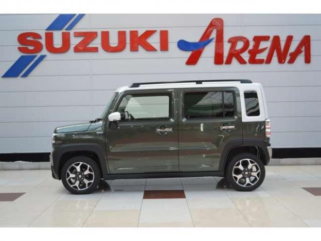 ハスラーJスタイル ターボ 4WD　ワンオーナー特別仕様車ハイブリッド車4WDターボセーフティサポート搭載デュアルカメラブレーキサポート後退時ブレーキサポート横滑り防止装置アダプティブクルーズコントロールSDナビTVバックカメラLED 660