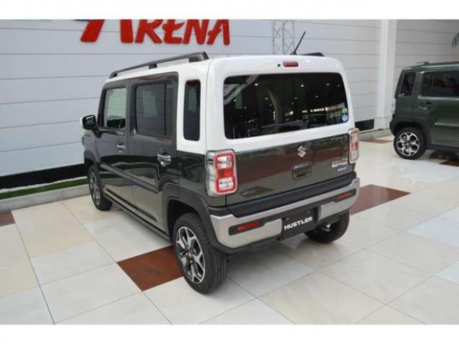 ハスラーJスタイル ターボ 4WD　ワンオーナー特別仕様車ハイブリッド車4WDターボセーフティサポート搭載デュアルカメラブレーキサポート後退時ブレーキサポート横滑り防止装置アダプティブクルーズコントロールSDナビTVバックカメラLED 660