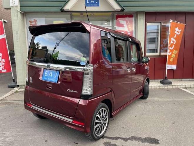 N-BOXカスタムG ターボ Lパッケージ 4WD　1年保証付 車検残 Bluetooth ナビ フルセグ バックカメラ エンジンスターター シートヒーター ドライブレコーダー 両側電動スライドドア ETC 660