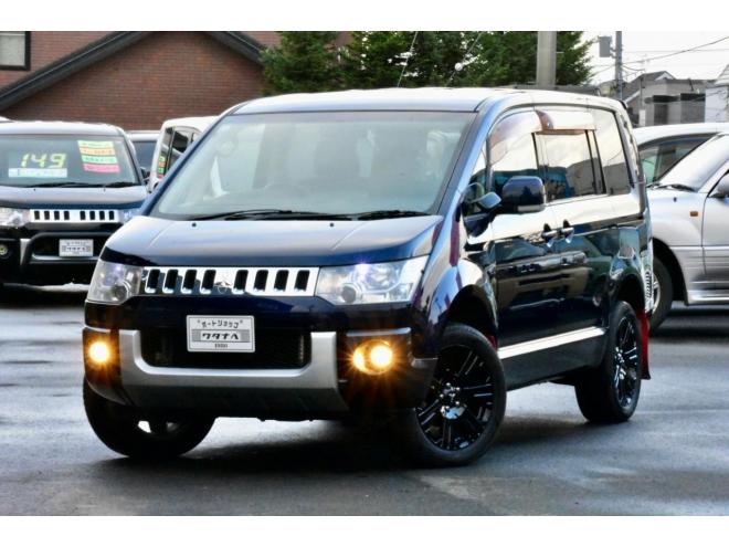 デリカD:5　Gパワーパッケージ　４ＷＤ　本州仕入　乗車定員５名仕様　後期シャモニー専用アルミ　両側電動スライドドア　冬タイヤ付き　社外ナビ／バックカメラ