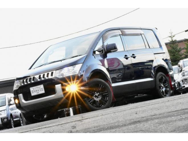 デリカD:5　Gパワーパッケージ　４ＷＤ　本州仕入　乗車定員５名仕様　後期シャモニー専用アルミ　両側電動スライドドア　冬タイヤ付き　社外ナビ／バックカメラ