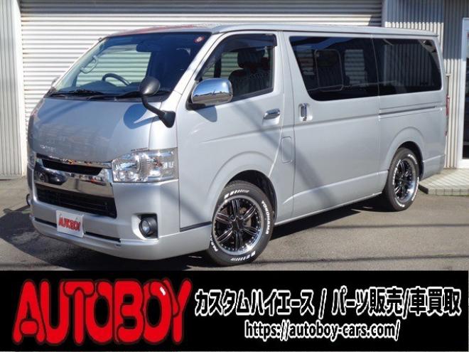 ハイエースバン3.0 スーパーGL ロング ディーゼルターボ 4WD　R4年タイミングベルト交換　キーレス　ナビ　ワンセグ　バックカメラ　バッドラッカー17インチアルミホイール　415コブラボンネット・フロントスポイラー 3000