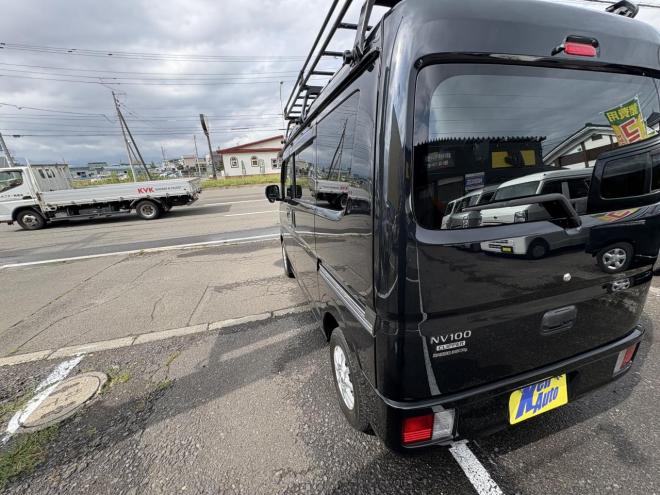 NV100クリッパーNV100クリッハ゜ー 4WD GX TURBO  high roof本州仕入　TURBO　寒冷地仕様　ブレーキアシスト　VSC　デスプレイオーディオ　ルーフキャリア　フォグランプ　アルミホイル　キーレス　ETC レザー調シートカバー　エンジンオイル交換　ATF交換　 4WD 660 ５Dr