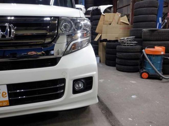 N-BOXカスタムG Lパッケージ 4WD　ナビ・B/T・TV・Bカメラ・ETC・パワスラ・本州仕入・前席シートヒーター・ステアリングスイッチ・パワスラ・ヒーテッドドアミラー・.サンシェード 660