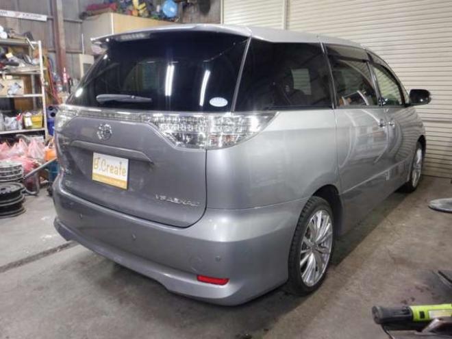 エスティマ3.5 アエラス 4WD　メーカーナビ・TV・B/T・Bカメラ・両側電動・電動リアゲート・社外エンスタ・クルコン・スマートキー・プッシュスタート・ワイパーデアイサー・リアヒーター・ビルトインETC・クリアランスソナー・寒冷地仕様 3500
