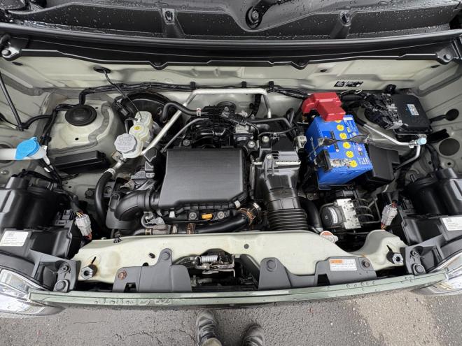 ハスラーHUSTLER  4WD　Ｇ HID TURBO　S-エナチャージです。　TURBOです。　寒冷地仕様　HIDバージョン　純正エアンスタ　レーザーブレーキ　ＶＳＣ　AUTOライトAC シートヒーター　スマートキーBluetoothフルセグナビ　フロントブレーキローター交換エンジンオイル交換CVTオイル交換 4WD 660 5Dr