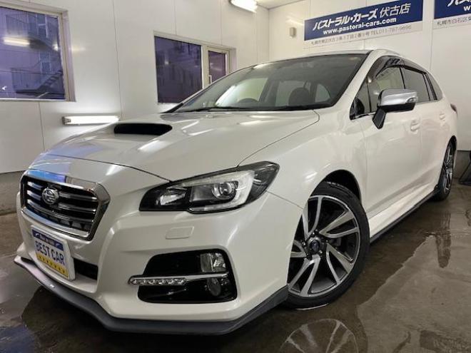 レヴォーグ２．０ＧＴ－Ｓアイサイト　スバルＤＩＴツインカムターボ　本州仕入　寒冷地仕様　禁煙車　ＳＴｉフロントスポイラー　衝突軽減システム　車線逸脱警報　レーダークルーズコントロール　純正１８インチＡＷ　社外１７ＡＷ＋スタッドレスタイヤ付　カロッツェリアナビ（フルセグ地デジ　ＤＶＤ再生　Ｂｌｕｅｔｏｏｔｈ）＋バックカメラ　ＬＥＤヘッドライト　純正ブラックレザーシート　オプション５連デイライト　両席シートヒーター　両席パワーシート　アイドリングストップ　パドルシフト　ＥＴＣ 4WD 2000 5Dr