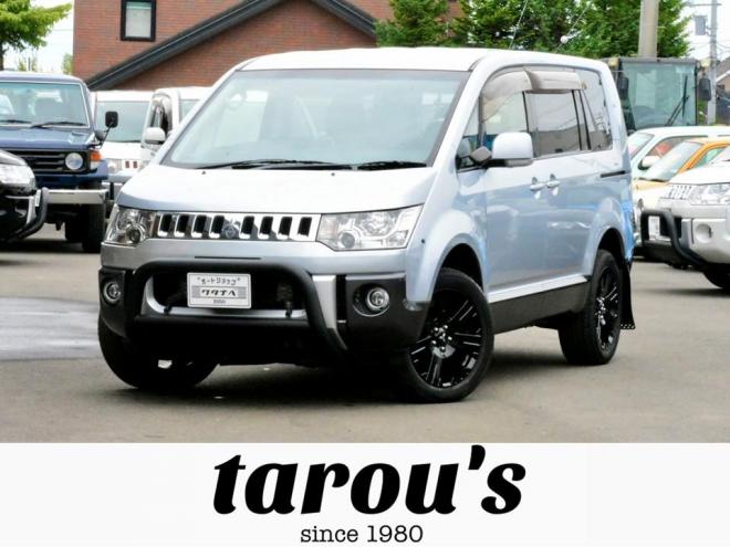 デリカD:5　4WD　新車外し専用ホイール／タイヤ　新品フロントガード　両側パワースライドドア　社外エンジンスターター