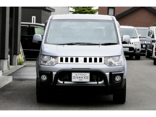 デリカD:5　4WD　新車外し専用ホイール／タイヤ　新品フロントガード　両側パワースライドドア　社外エンジンスターター