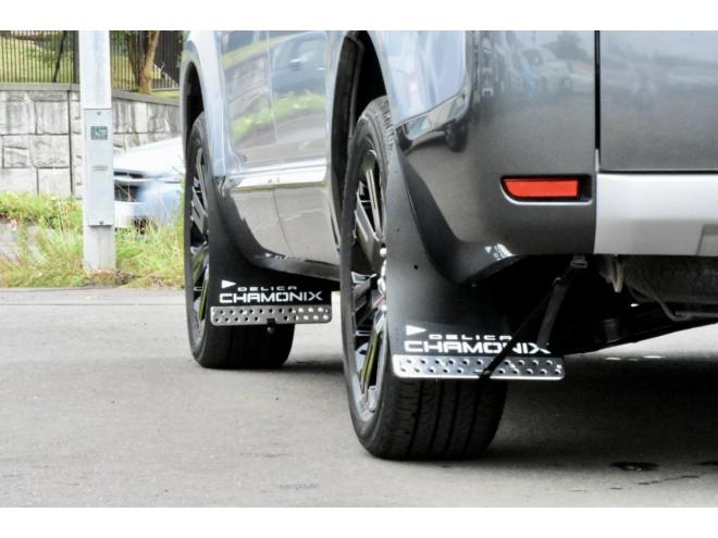 デリカD:5　4WD　新車外し専用ホイール／タイヤ　新品フロントガード　両側パワースライドドア　社外エンジンスターター