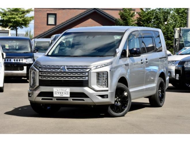 デリカD:5　4WD　本州仕入　Chamonix仕様　JAOSハンドルプロテクター　新車外しタイヤ／ホイール　両側電動スライドドア　社外ナビ／バックカメラ