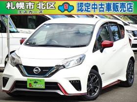 ノート　1.2 e-POWER NISMO　本州車　ハイブリットシステム保証2年付　ワンオーナー　社外ナビ　Bluetooth接続　 エマージェンシーブレーキサポート　車線逸脱警報　NISMO純正アルミ　純正LEDヘッドライト　インテリキー　プッシュスタート　ETC 2WD 1200