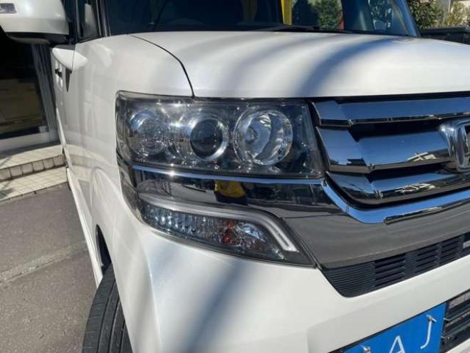 N-BOXカスタムG ターボSSパッケージ 4WD　1年走行距離無制限保証/両側パワースライドドア/Bluetooth/ナビ・フルセグTV/バックカメラ/純正ビルトインETC/前席シートヒーター/ハーフレザーシート/クルコン/車検整備2年付/修復歴無し/特別仕様車SSパッケージ 660