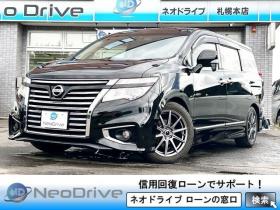 エルグランド 2.5 250ハイウェイスター プレミアム 4WD ローンが不安な方<優遇ローン>本州仕入 寒冷地仕様 両側パワースライドドア 社外ナビ フルセグTV 4WD