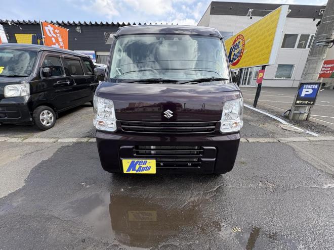 エブリィEVERY VAN 4WD JION TURBO一家に一台軽ぱこ入庫　TURBOです。寒冷地仕様　レーザーブレーキ　エンジンスタータ　VSC　AUTOライト　Bluetoothフルセグナビ　エンジンオイル交換　ATF交換 4WD 660 ５Dr