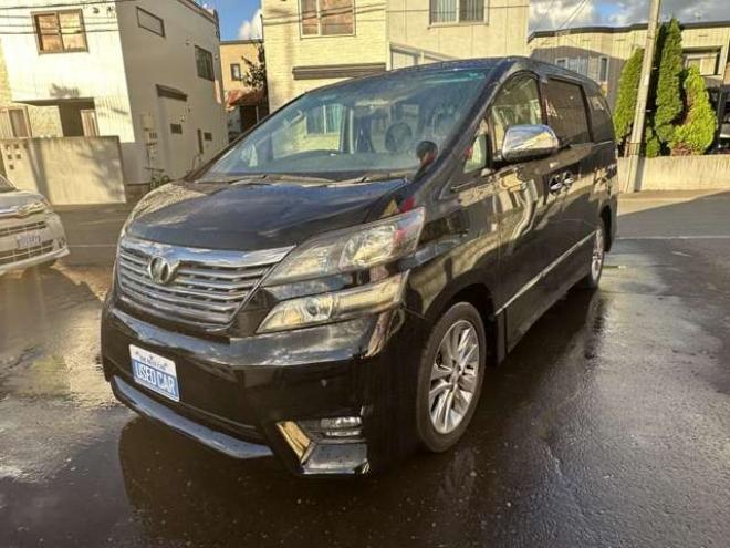 ヴェルファイア2.4 Z プラチナセレクションII タイプゴールド 4WD　両側パワースライドドア　ナビ　ワンセグ　プッシュスタート　横滑り防止装置　コーナーセンサー　パワーバックドア　純正18インチアルミホイール夏　社外アルミホイール冬　バックモニター 2400