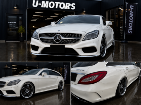 AMG　CLS220dブルーテックシューティングブレイク AMGライン クリーンディーゼル 本州車 寒冷地仕様 レーダーセーフティー サンルーフ レザーシート エアサス 夏20インチアルミタイヤ スタッドレス17アルミタイヤ 車検付 24ヶ月点検整備済 2200 5Dr
