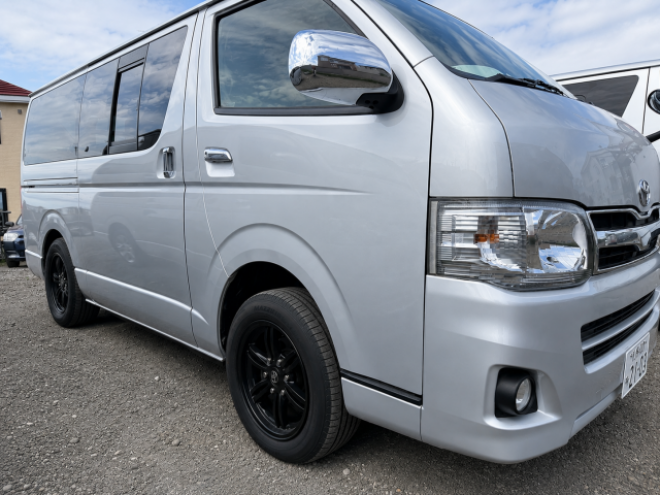 ハイエースバン3型スーパーGLディーゼルターボ 本州車寒冷地仕様 ナビTVバックカメラ ドラレコ 両側スライドドア リアヒータークーラー 車検新規 12ヶ月点検整備済 保証付！ 4WD 3000 5Dr