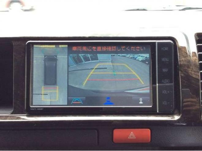 ハイエースバン2.7 スーパーGL ダークプライムII ワイド ミドルルーフ ロングボディ 4WD　寒冷地　リアヒーター&クーラー　Bカメラ　プッシュスタート　スマートキー　ウッドコンビステアリング&シフトノブ　全周囲カメラ　フルセグTV　純正SDナビ　ドライブレコーダー　電動格納ミラー　ETC 2700