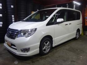 セレナ　2.0 ハイウェイスター Vエアロモード+Safety アドバンストセーフティ パッケージ 4WD　本州仕入・後期型・ナビ・TV・アラウンドビューモニター・両側電動・リアヒーター・LEDヘッドライト・クルコン・インテリキー・プッシュスタート・アイドリングストップ・純正エンスタ・衝突軽減・ETC 2000