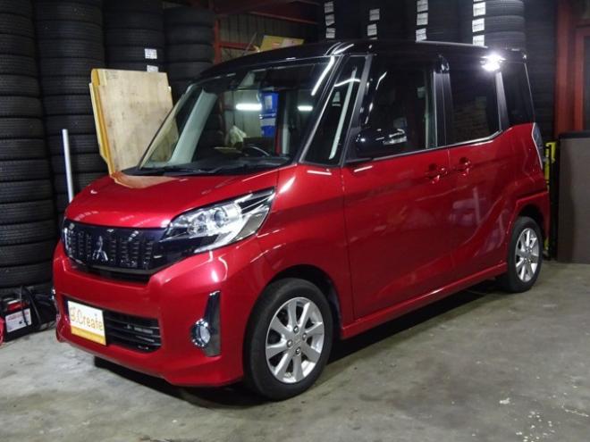 eKスペースカスタム G eアシスト 4WD　本州仕入・ナビ・TV・Bカメラ・パワスラ・スマートキー・プッシュスタート・HID・衝突軽減・アイドリングストップ・フォグランプ・リア席サーキュレーター・純正AW 660