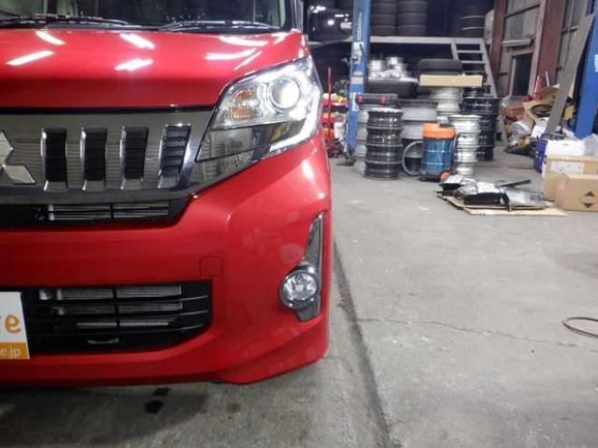 eKスペースカスタム G eアシスト 4WD　本州仕入・ナビ・TV・Bカメラ・パワスラ・スマートキー・プッシュスタート・HID・衝突軽減・アイドリングストップ・フォグランプ・リア席サーキュレーター・純正AW 660