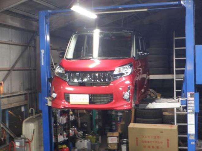 eKスペースカスタム G eアシスト 4WD　本州仕入・ナビ・TV・Bカメラ・パワスラ・スマートキー・プッシュスタート・HID・衝突軽減・アイドリングストップ・フォグランプ・リア席サーキュレーター・純正AW 660