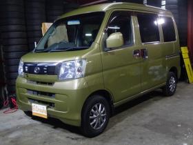 ハイゼット　カーゴ クルーズ リミテッド ハイルーフ 4WD　ナビ・TV・B/T・リアヒーター・キーレス・社外エンスタ・ライトレベライザー・社外LEDヘッドライトバルブ・電動格納ミラー・全席パワーウインドウ・社外12インチAW 660