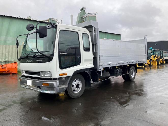 フォワード中古　ワイドファームダンプ5000mm　中型トラック