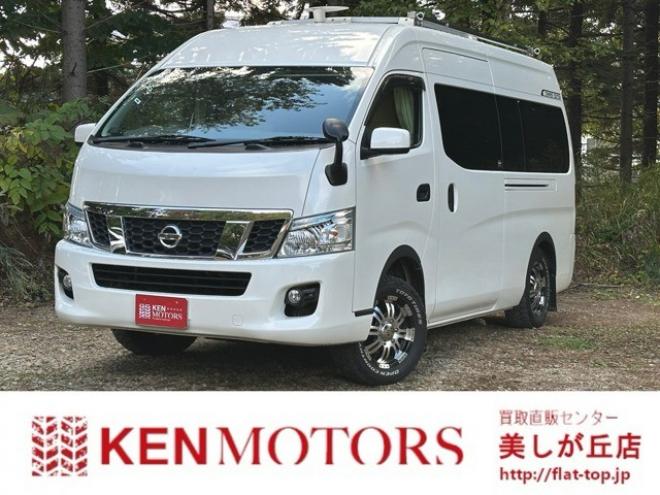 キャラバンNV350 2.5 DX スーパーロングボディ ワイド ハイルーフ ディーゼルターボ 4WD　キャンピングカー　ソーラー充電&走行充電　バッテリーモニター　ツインサブバッテリー　FFヒーター　冷蔵庫　電子レンジ　後席モニター　ETC　換気扇　社外アルミ 2500