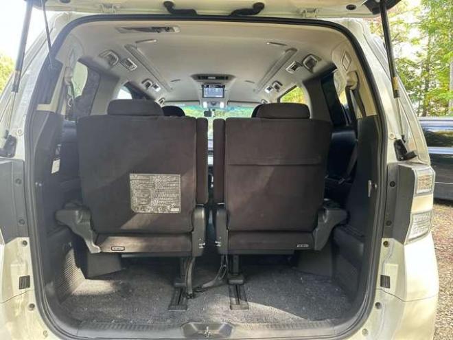 ヴェルファイア3.5 Z プラチナセレクションII 4WD 両側電動スライドドア パワステ パワーウィンドウ ABS クルーズコントロール 電動リアゲート 地デジナビ バックカメラ ETC キーレス 純正アルミ 3列シート 後席モニター 3500