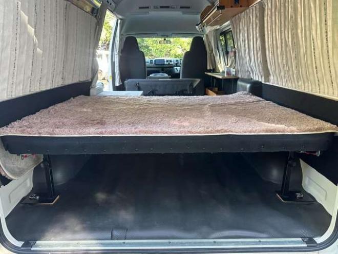 ハイエースバン2.7 DX ワイド スーパーロング ハイルーフ GLパッケージ 4WD ハイルーフ サブバッテリー ベットキット ワンオーナー パワステ パワーウィンドウ キーレス 片側スライドドア 2700