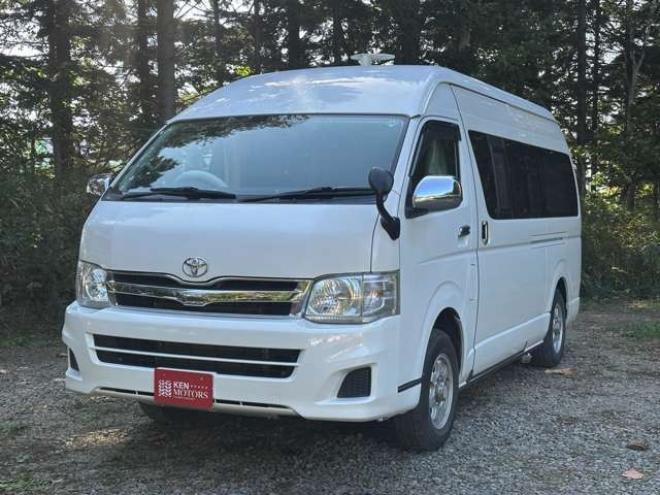ハイエースバン2.7 DX ワイド スーパーロング ハイルーフ GLパッケージ 4WD ハイルーフ サブバッテリー ベットキット ワンオーナー パワステ パワーウィンドウ キーレス 片側スライドドア 2700