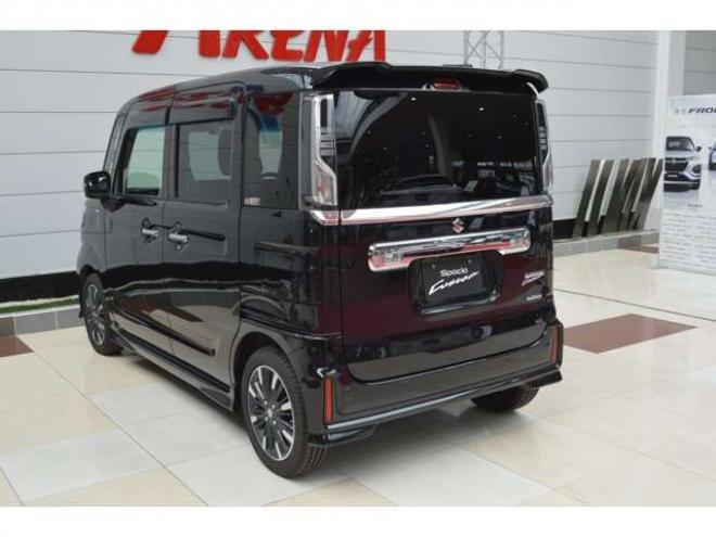 スペーシアカスタム ハイブリッド XS 4WD ワンオーナー車ハイブリッド4WDセーフティサポート搭載デュアルセンサーブレーキサポート後退時ブレーキサポート7インチワイドナビTV両側オートスライドスライドドアLEDライト 660