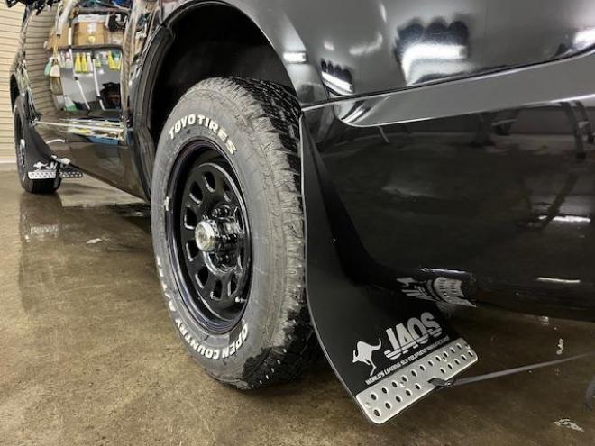 デリカＤ：５　Ｇパワーパッケージ　本州仕入　ワンオーナー　寒冷地仕様　デイトナ１６インチホイール＋ＴＯＹＯオープンカントリーホワイトレター　純正１８ＡＷ＋スタッドレスタイヤ付　新品ＪＡＯＳブラックマッドガード　両側パワースライドドア　アルパインＨＤＤナビ（フルセグ地デジ　ＤＶＤ再生　Ｂｌｕｅｔｏｏｔｈ）＋バックカメラ　アルパイン製リアフリップダウンモニター　リアスポイラー　クルーズコントロール　スマートキー　パドルシフト　横滑り防止装置　盗難防止装置　リアヒーター　ＨＩＤ　ＥＴＣ 4WD 2400 5Dr