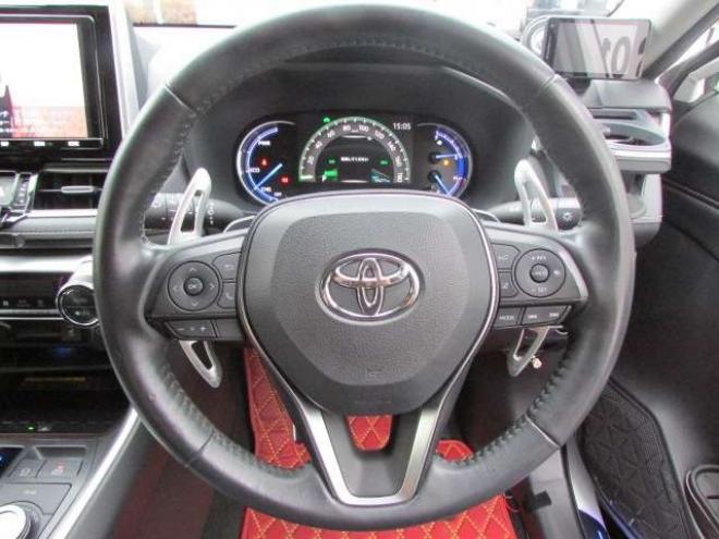 RAV-42.5 ハイブリッド G E-Four 4WD ヒッチメンバー/パワーバックドア/アップサス/モデリスタエアロ/サンルーフ/ビルトインETC/シートヒーター/ステアリングヒーター/フルセグTV/バックカメラ/サイドカメラ/ 2500