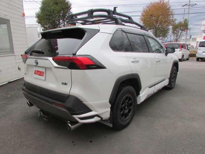 RAV-42.5 ハイブリッド G E-Four 4WD ヒッチメンバー/パワーバックドア/アップサス/モデリスタエアロ/サンルーフ/ビルトインETC/シートヒーター/ステアリングヒーター/フルセグTV/バックカメラ/サイドカメラ/ 2500