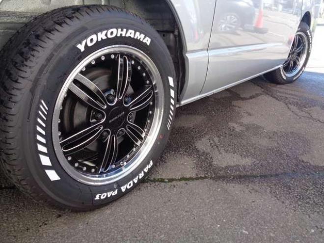 ハイエースバン3.0 スーパーGL ロング ディーゼルターボ 4WD R4年タイミングベルト交換 キーレス ナビ ワンセグ バックカメラ バッドラッカー17インチアルミホイール 415コブラボンネット・フロントスポイラー 3000