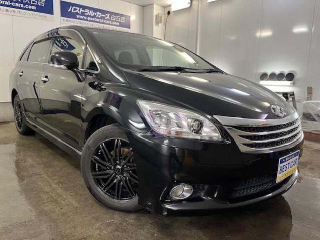 マークXジオ２４０　エアリエル　寒冷地仕様　禁煙車　ＷＡＫＯＳバリアスコーティング済　社外１７インチＡＷ　純正１６ＡＷ＋スタッドレスタイヤ付　ケンウッドナビ（フルセグ地デジ　ＤＶＤ再生　Ｂｌｕｅｔｏｏｔｈ）　ＰＵＳＨスタート　スマートキー　フロントガラス熱線　横滑り防止装置　タイミングチェーン車　ＨＩＤヘッドライト 4WD 2400 5Dr