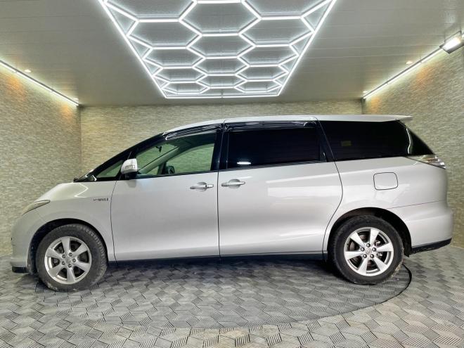 エスティマハイブリッドハイブリッド2.4G 4WD 5年保証 スマキー 両側パワスラ ナビ Bカメ ETC 寒冷地仕様 禁煙 車検整備2年付