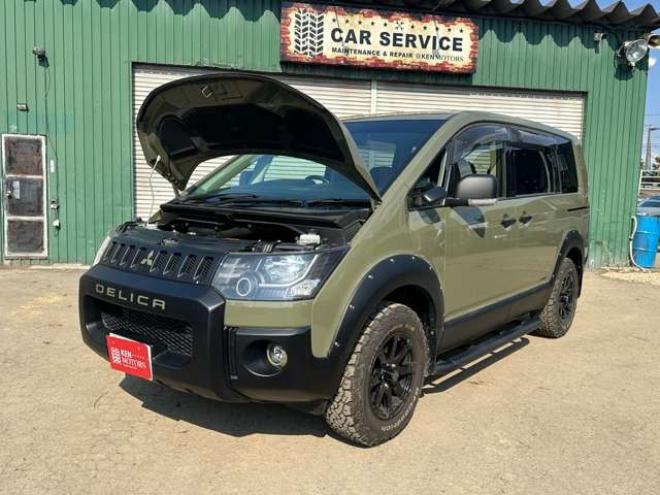 デリカD:5 2.2 D パワーパッケージ ディーゼルターボ 4WD リフトUP/サイドガード/両側パワスラ/ETC 2300