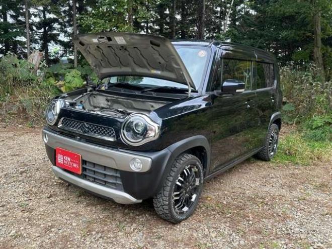 ハスラーX 4WD　社外マフラー　デュアルカメラブレーキサポート　パワステ　パワーウィンドウ　キーレス　オートエアコン　シートヒーター　純正アルミ　ナビTV　バックカメラ 660