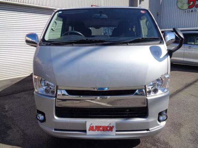 ハイエースバン3.0 スーパーGL ロング ディーゼルターボ 4WD　R4年タイミングベルト交換　キーレス　ナビ　ワンセグ　バックカメラ　バッドラッカー17インチアルミホイール　415コブラボンネット・フロントスポイラー 3000