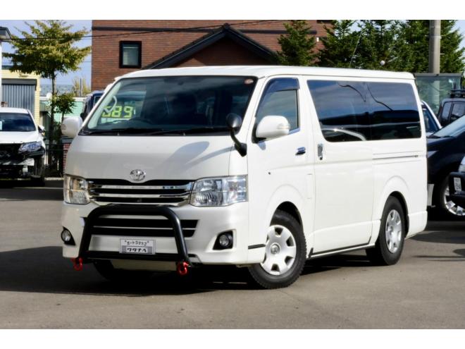 レジアスエースロングスーパーGL　4WD　車検Ｒ８年９月　社外エンジンスターター　法人ワンオーナ　BSタッドレス　バンパーガード　整備済