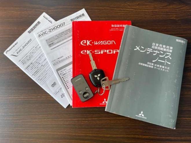 eKワゴンMX 4WD　1年保証付 Bluetooth ナビ フルセグ 4速AT エンジンスターター ETC 660