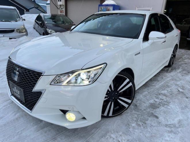 クラウンアスリート ハイブリッド 2.5 S Four 4WD　20AW・車高調・エンスタ・新規車検整備付 2500