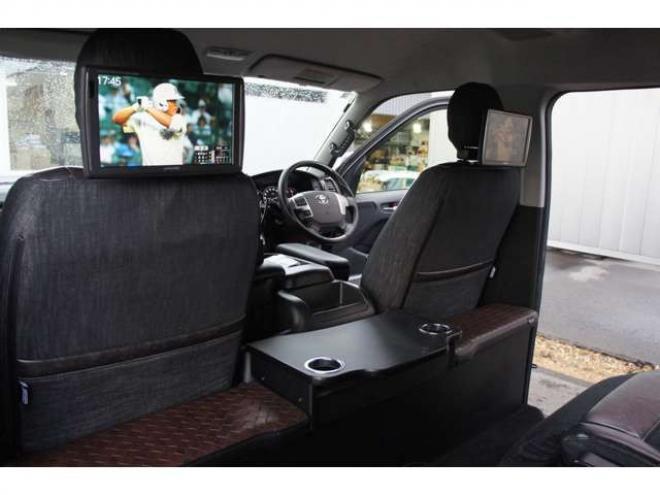 ハイエース2.7 GL ロング ファインテックツアラー 4WD　415COBRA　ファントムヘッドライトシステム&フェイスリフトキット&F/S/R/ルーフスポ/ボンネット/プレステージテールランプ&バッドラッカーSD-6プレミアムフォージッド18インチAW　TOYO　H30　225/50R18 2700